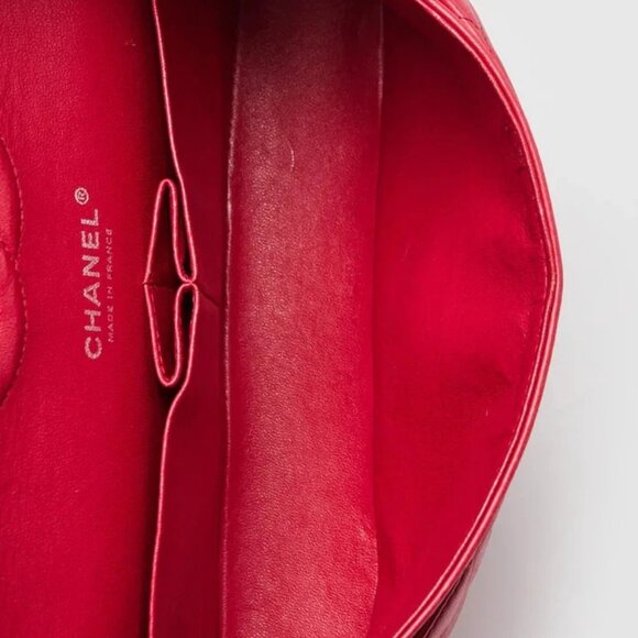 Chanel Pink Quilted Lambskin Leather Classic Medium Double Flap Bag - Picture 12 of 12